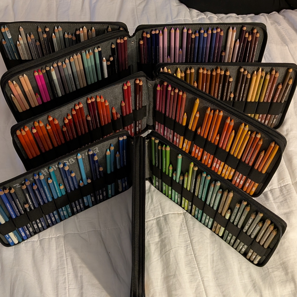 Colored Pencil Set Organizer Case - Black -